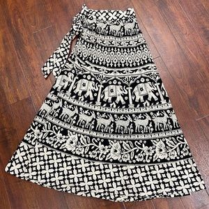 Geeta Skirt wrap wrap-around Indian hippie new